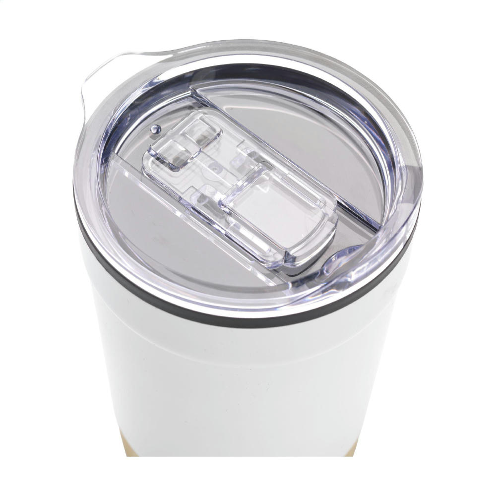 Kobe Bamboo RCS Recycled Steel 350 ml Kaffeebecher Werbeartikel