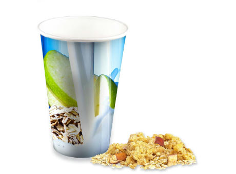 Porridge Apfel-Zimt, ca. 50g, Snackbecher Maxi Werbeartikel