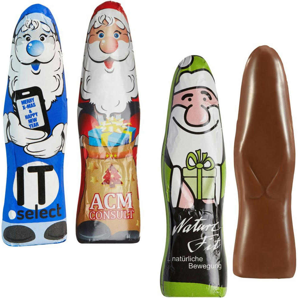 Product image MINI Schoki-Weihnachtsmännchen Werbeartikel