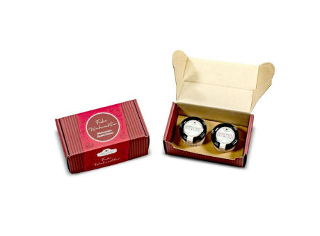 Glühwein- und Lebkuchengewürz im Geschenkkarton bedrucken