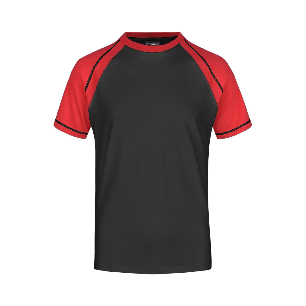 Men's Raglan-T - T-Shirt in sportlicher, zweifarbiger Optik Werbeartikel