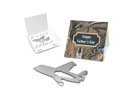 Geschenkartikel: ROMINOX® Key Tool Truck / LKW (22 Funktionen) im Motiv-Mäppchen Happy Father's Day Werbeartikel