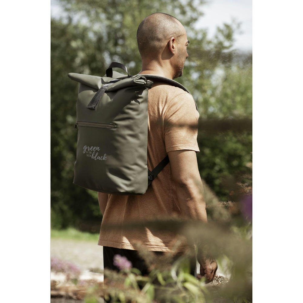 Lennon RCS Recycled Roll-Top Backpack Rucksack Werbeartikel