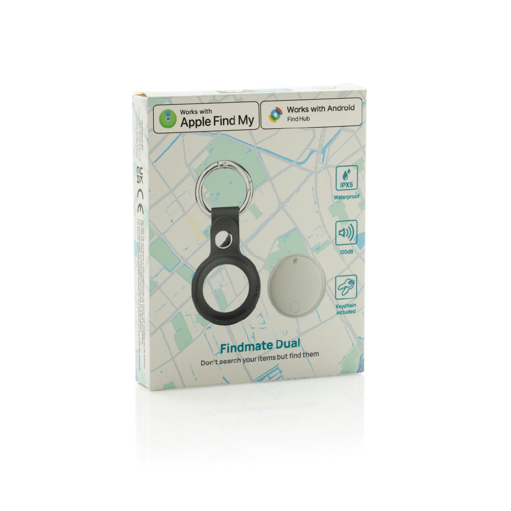 Findmate Dual IPX5 Artikel-Finder aus RCS recyceltem ABS Werbeartikel