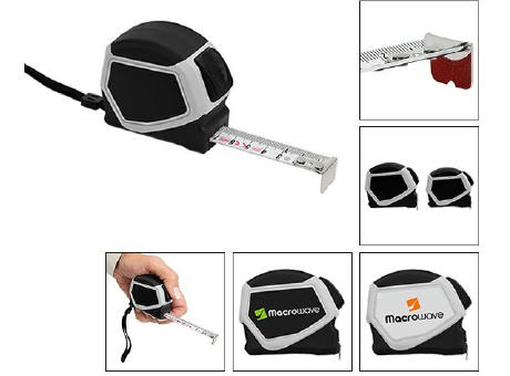 Automatik-Bandmaß mit Grip-Haken "Spike Tape 3 M" Werbeartikel