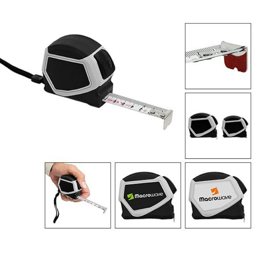 Product image Automatik-Bandmaß mit Grip-Haken "Spike Tape 3 M" Werbeartikel