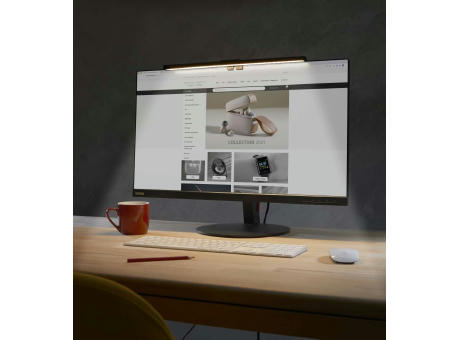 LIGHT USB Monitorlampe für helles und sparsames Arbeiten in Büro und Homeoffice Werbeartikel