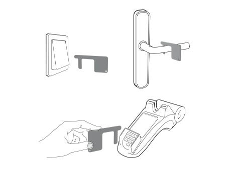 Schlüsselanhänger "Safe contact" Werbeartikel