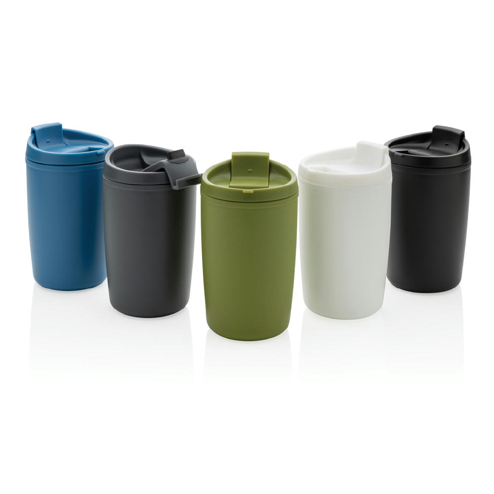 Product image GRS recycelter PP-Becher mit Flip-Deckel Werbeartikel
