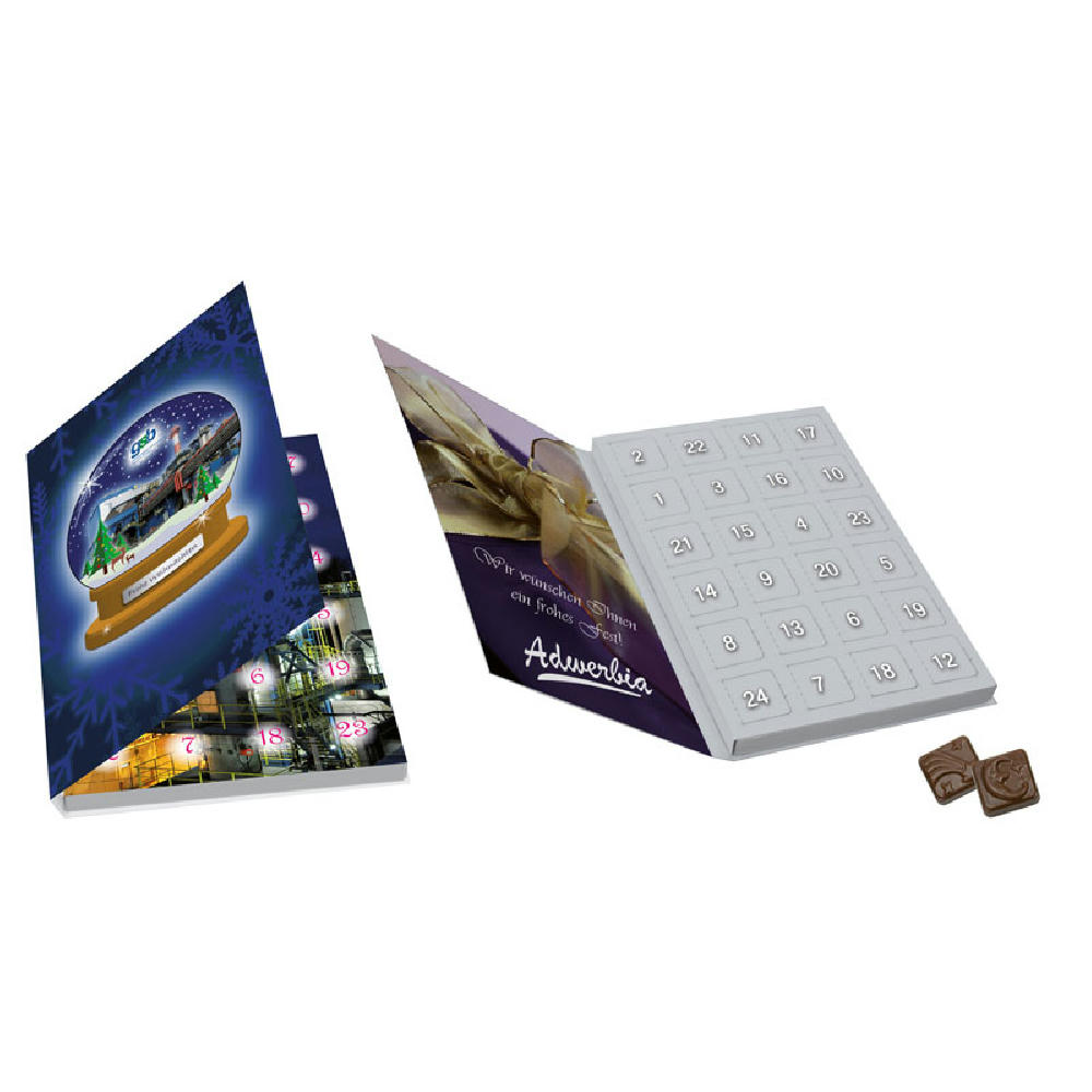 Tisch-Adventskalender Libro - Hochformat Werbeartikel