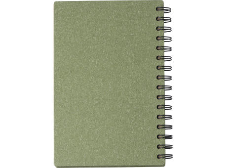 Hardcover-Notizbuch aus recyceltem Karton Caleb Werbeartikel