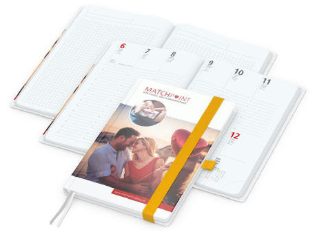 Wochenplaner Match-Hybrid White Bestseller Werbeartikel