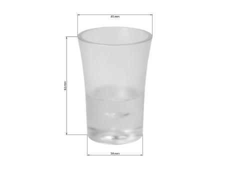 Schnapsglas "Frosted", 2 cl Werbeartikel