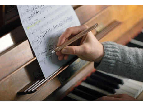 TROIKA Multitasking-Bleistift CONSTRUCTION ENDLESS WALNUT Werbeartikel