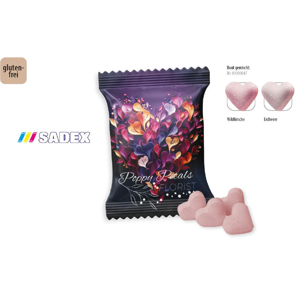 Product image SADEX Brauseherzen Werbetüte, 4 Stück, Inhalt: SADEX Brauseherzen Werbeartikel