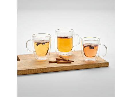 Elbe 450 Tasse Borosilikat Glas 440 ml  Werbeartikel