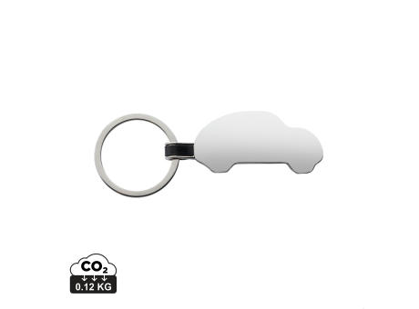 Schlüsselring Auto aus RCS rec. Zinklegierung Werbeartikel