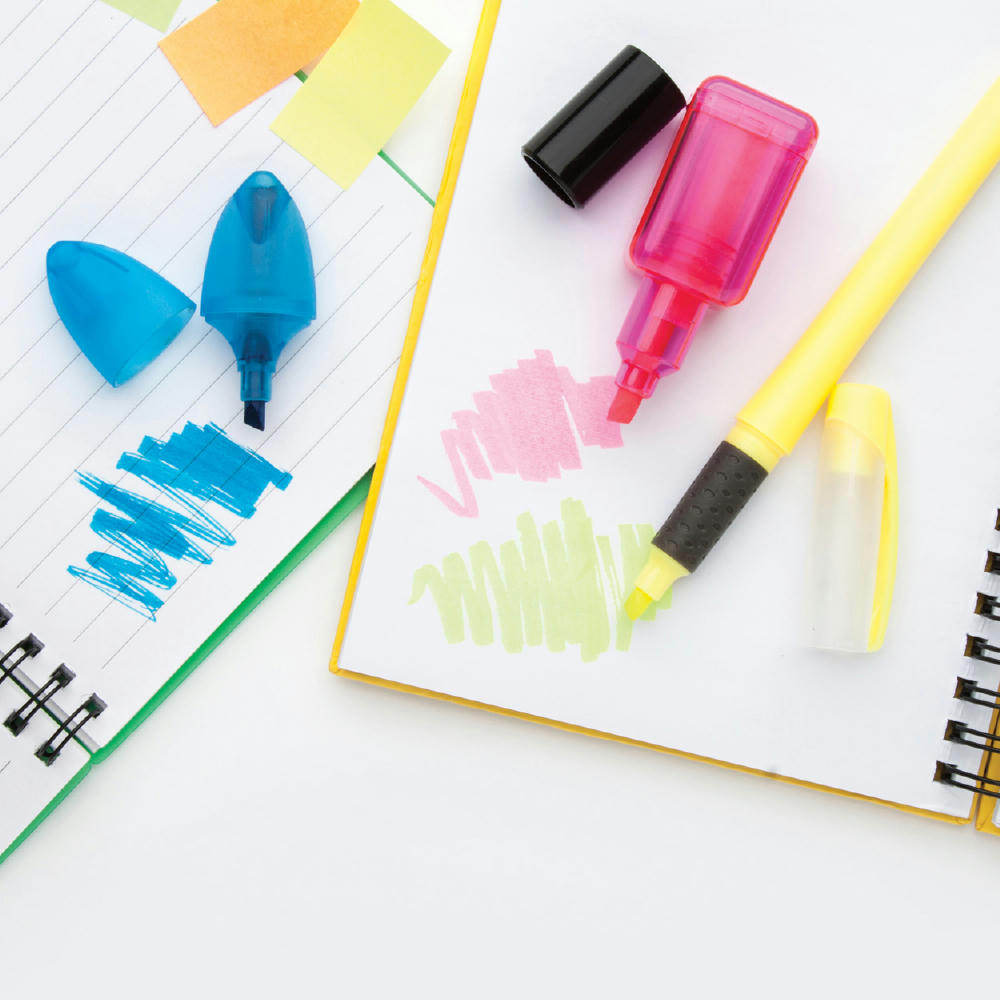 Textmarker Calippo Werbeartikel