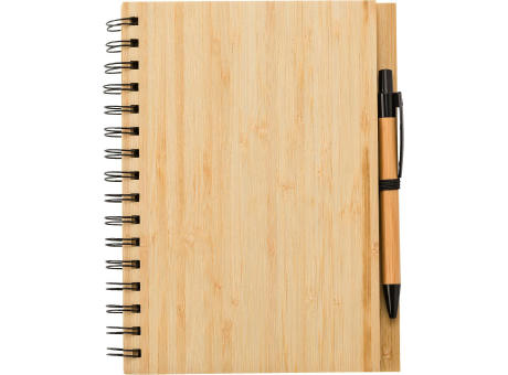 Notizbuch aus Bambus Carmen Werbeartikel