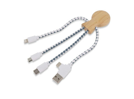Xoopar Mr. Bio Bamboo Charging Cable bedrucken