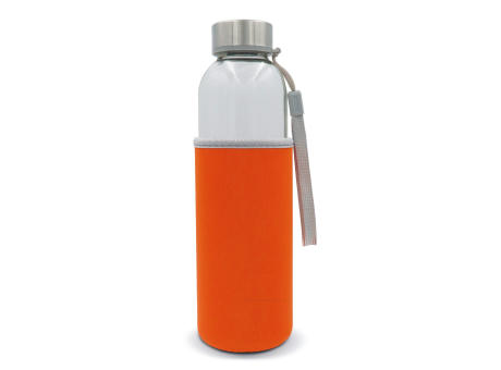 Product image Trinkflasche aus Glas mit Neoprenhülle 500ml bedrucken