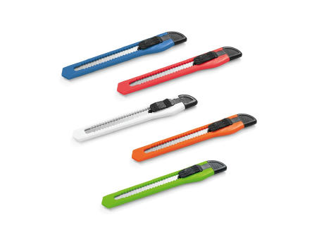 BALIC. Teppichmesser mit abtrennbarer Feststellklinge Werbeartikel