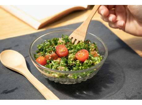 3-teiliges Besteckset 'Nagano' aus Bambus Werbeartikel