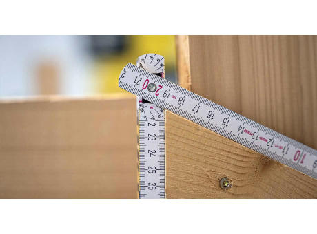 Faltbarer Zollstock aus Holz Jessica Werbeartikel