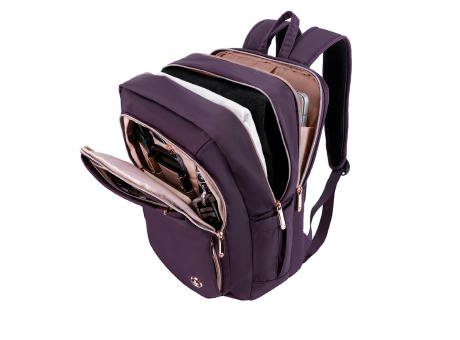 SwissDigital Design KATY ROSE Purple Backpack | Massage bedrucken
