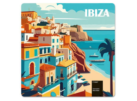 POLYCLEAN Displaytuch 15x15 cm im Etui, All-Inclusive-Paket Werbeartikel