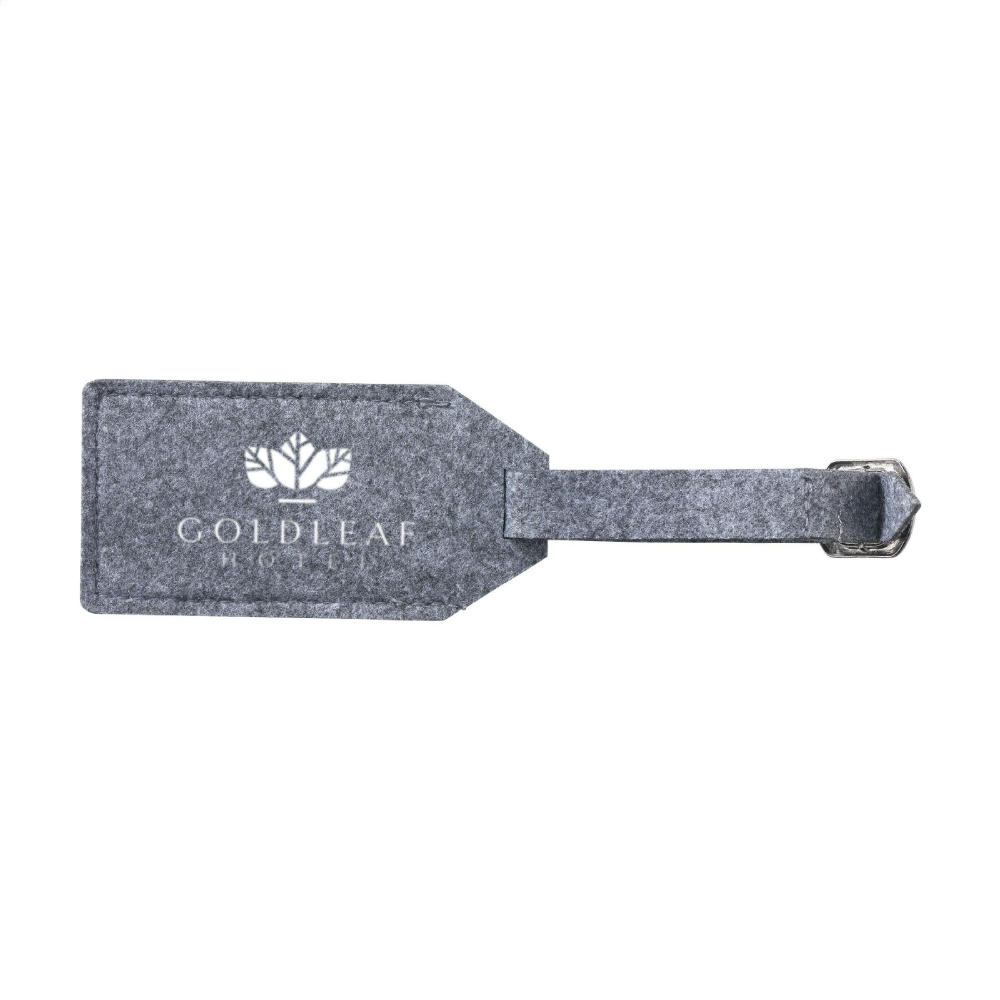 RPET Felt GRS Luggage Tag Gepäckanhänger Werbeartikel
