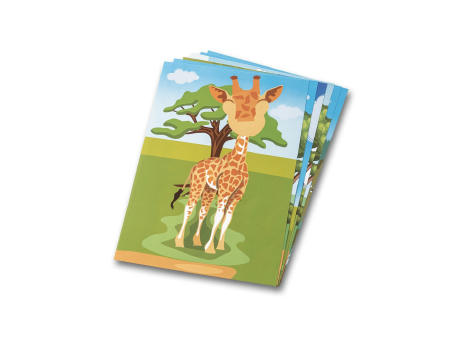 MADAGASCAR. Sticker-Set mit sechs Blättern Werbeartikel