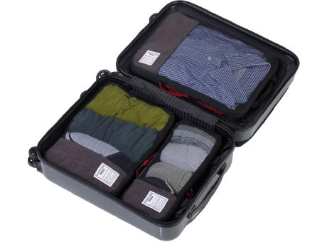 TROIKA Reise-Kompressionstaschen Set BUSINESS PACKING CUBES Werbeartikel