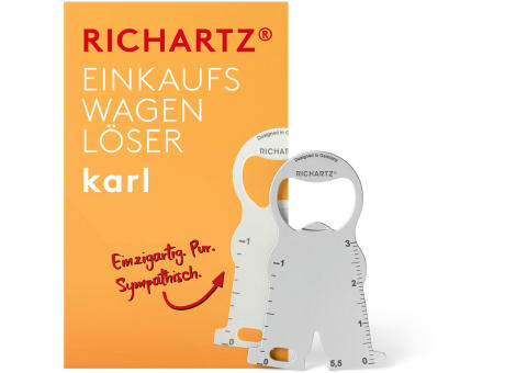 RICHARTZ® EINKAUFSWAGENLÖSER karl Werbeartikel