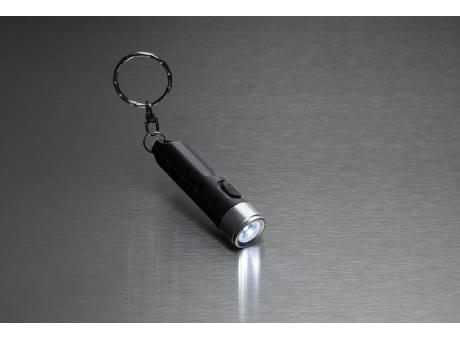 Globix USB Schlüsselanhänger-Taschenlampe aus RCS rABS Werbeartikel