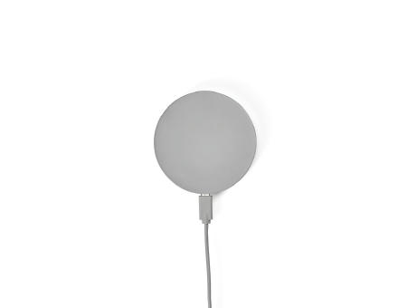 Lovelace Wireless Charger aus Kalkstein. 15 W. USB-C-Anschluss Werbeartikel