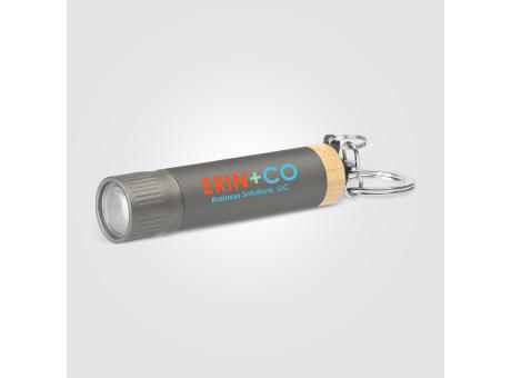 Product image Reborn Taschenlampe mit Schlüsselanhänger aus recyceltem Aluminium Werbeartikel