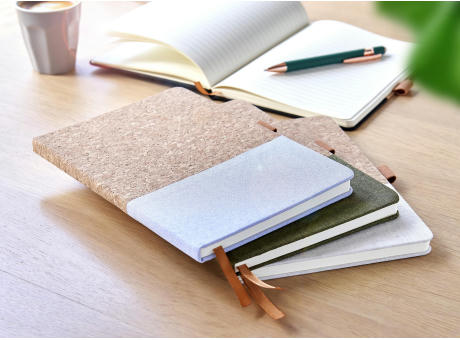 Notizbuch Trevor aus Kork und Baumwolle Werbeartikel