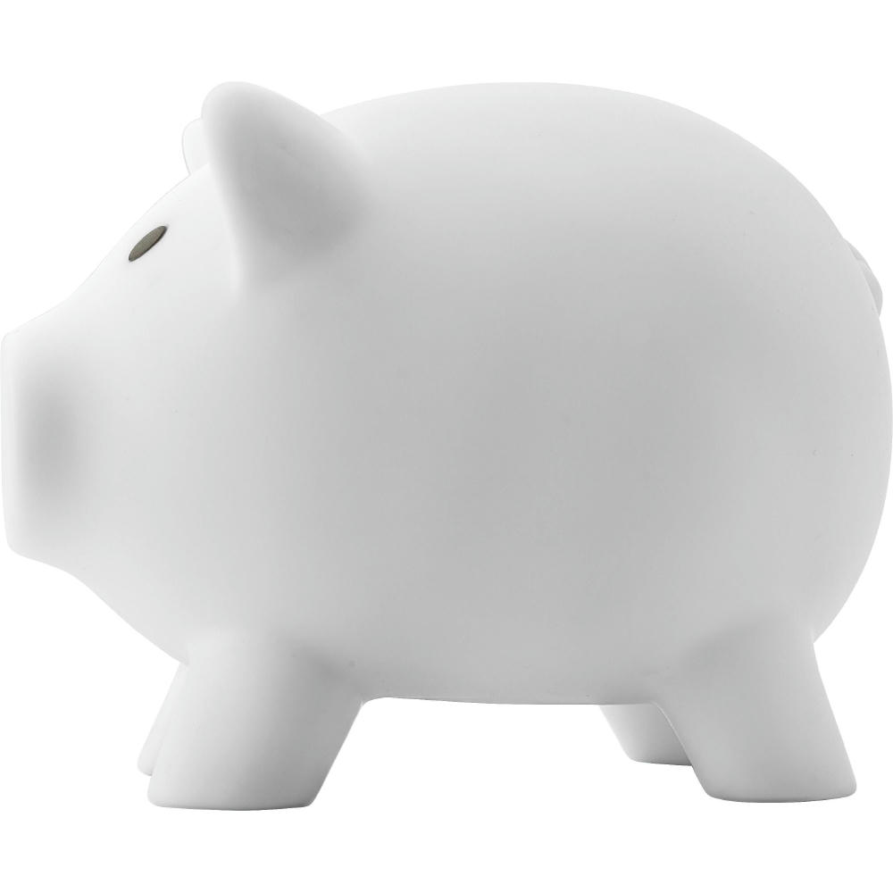 Sparschwein aus Kunststoff Roger Werbeartikel