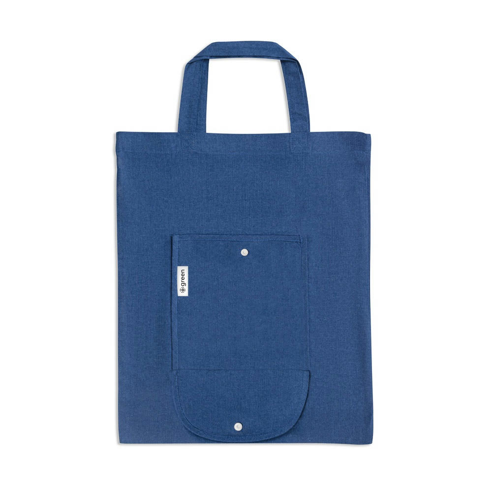 Product image SIENA. Faltbare Tasche aus Baumwolle (50%), receycelte Baumwolle (30%) und Polyester (20% rPET) (140 g/m²) Werbeartikel