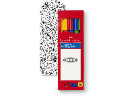 Filzstift CONNECTOR 4er Kartonetui Werbeartikel