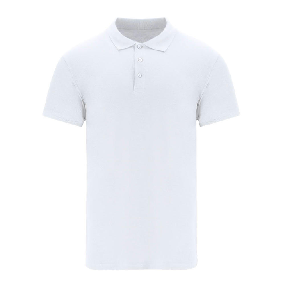 Erwachsene Weiß Polo-Shirt Chaplin Werbeartikel