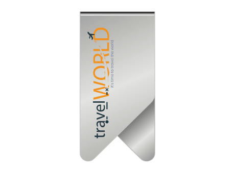 ROMINOX® Mehrweg-Büroklammer X Clip XL, idealer Mailingartikel für Dokumente, bis zu 16 Seiten Klemmkraft Werbeartikel