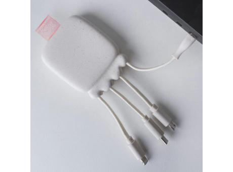 3192 | Xoopar Octopus Gamma 2 Powerbank with Bio Charging cable 3000mAh  Werbeartikel