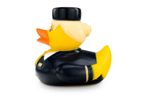 Werbeente Steffi Stewardess mit gelbem Halstuch Werbeartikel