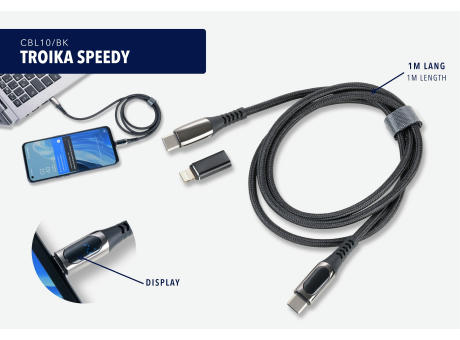 TROIKA Ladekabel TROIKA SPEEDY bedrucken