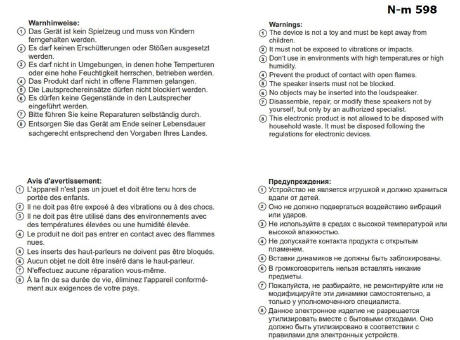 LOOK Lautsprecherset mit Subwoofer und zwei Satellitenlautsprechern Werbeartikel