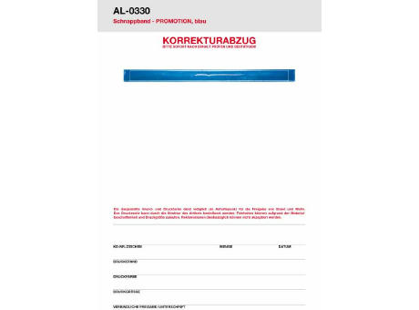 Schnappband PROMOTION 40 cm lang bedrucken