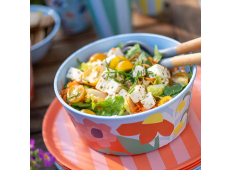 Koziol NORA BOX 1,3l BLOOMS Schale 1,3l mit Deckel Werbeartikel