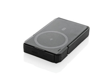 Skywave 5000mah Solar Powerbank, 10W Wireless aus rPlastik bedrucken